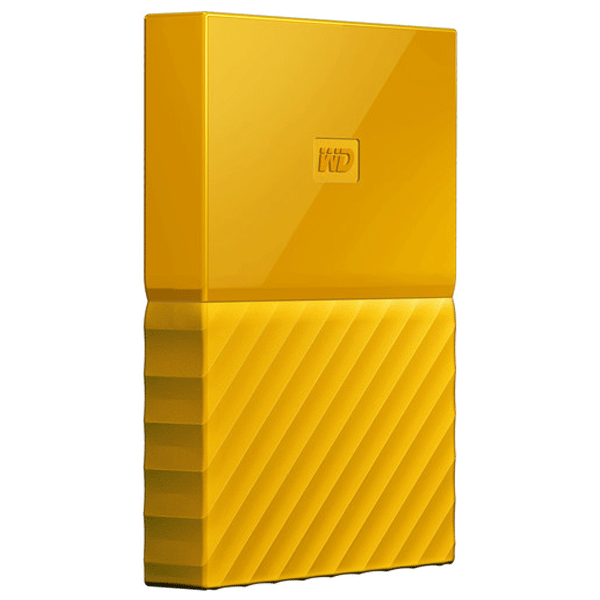 WD My Passport 1TB USB 3.0 Portable External Hard Drive (Yellow)
